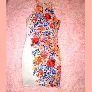 Guess floral halter scuba dress 6